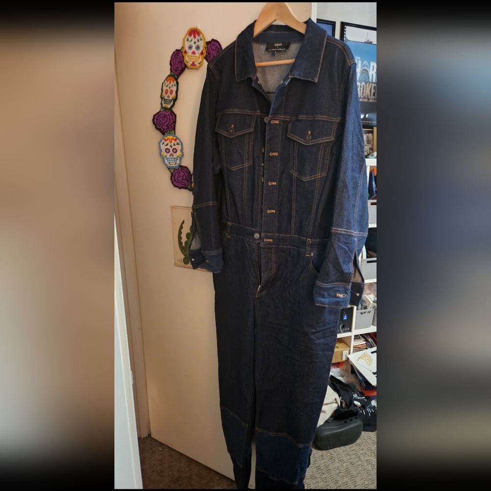 Universal Standard Myrtle Erdem Denim Jumpsuit M